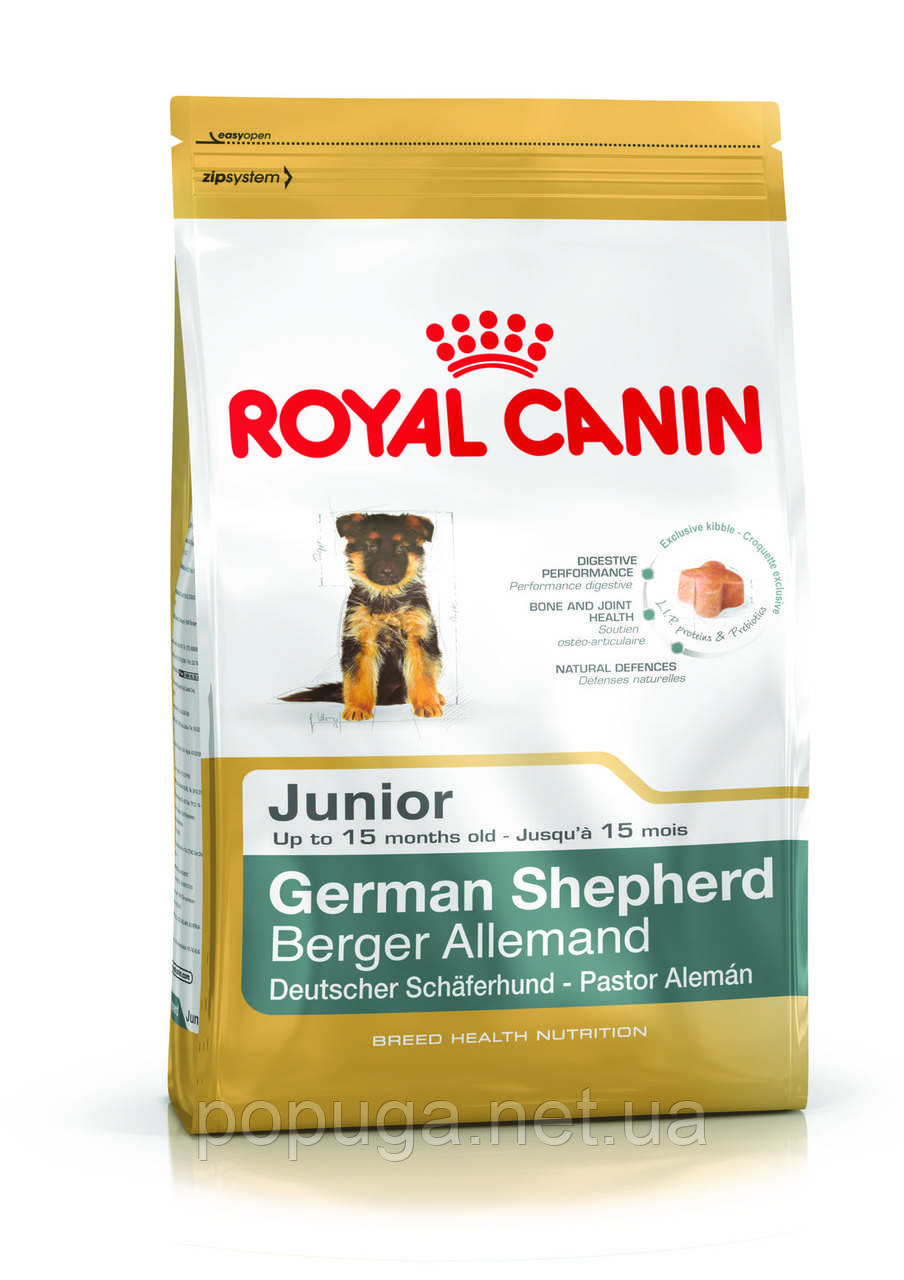 Royal Canin German Shepherd Puppy для цуценят німецької вівчарки до 15 місяців 12 кг