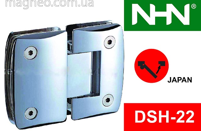 Петля маятникова самодовідна для душового зі скла, хром NHN (Японія), фото 1