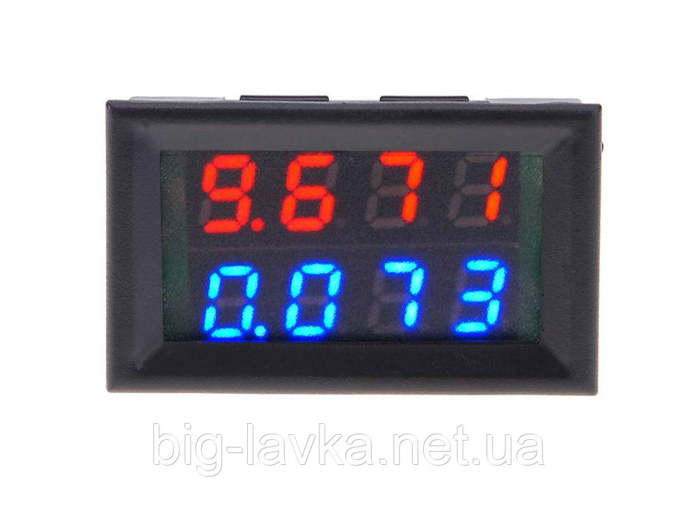 Цифровий вольтметр амперметр Vktech 0-100В 0-10А