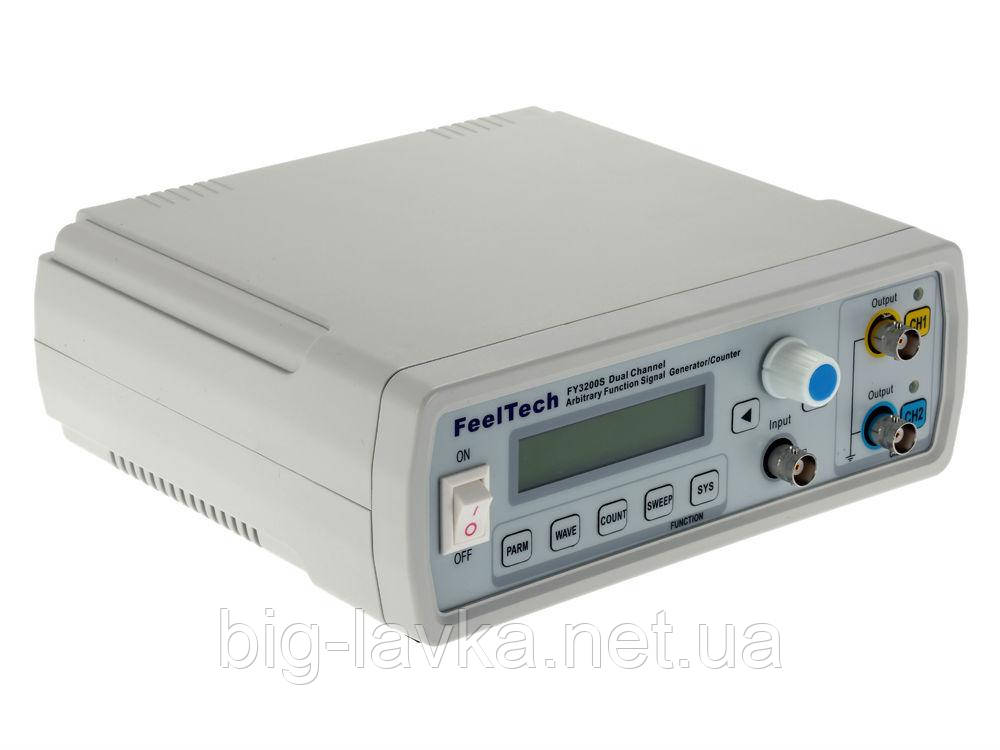 Двоканальний цифровий генератор сигналів довільної форми DDS FeelTech FY3200S, фото 1