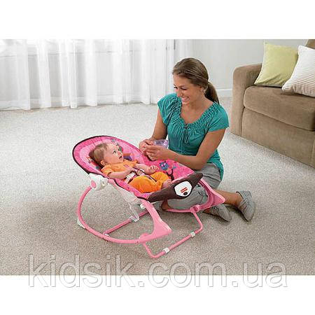 Массажное кресло-качалка FISHER-PRICE (Infant to Toddler Rocker, Pink Owls ) Розовая сова - фото 2 - id-p97604484