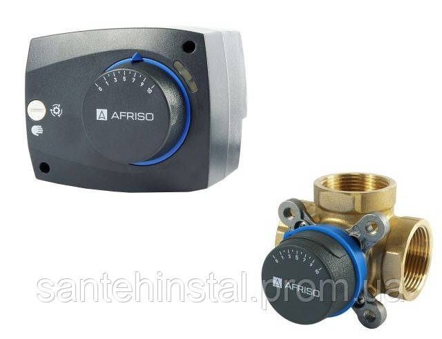 Комплект трехходовой клапан Afriso ARV 387 + электропривод ARM 343 - фото 1 - id-p97623226