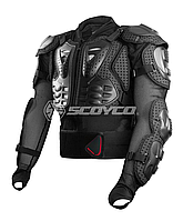 SCOYCO Titan Body Armor Black, M Мотозащита тела (черепаха защитная)