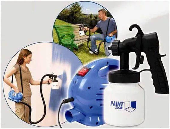 Розпилювач фарби Paint Zoom Фарбопульт Пейнт Зум пульверизатор для фарбування, фото 1