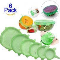 Харчова силіконова стрейч-кришка 6 розмірів, вакуумна кришка для чаші і чашок різних розмірів