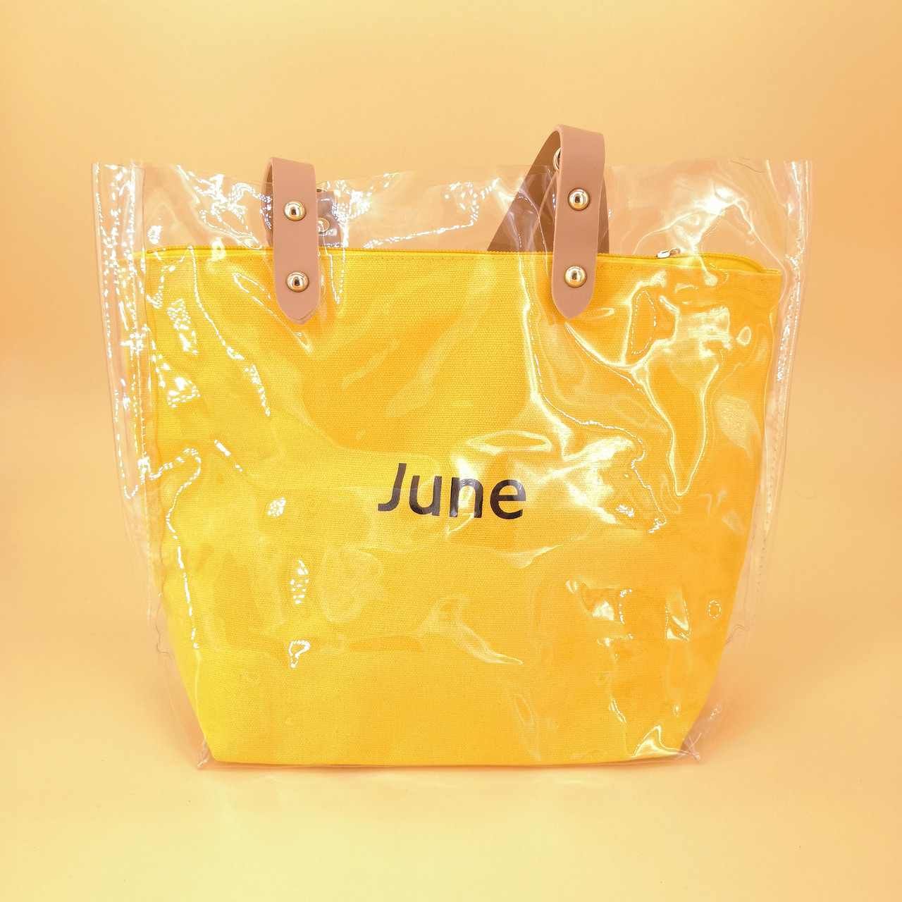 Силіконова сумка середнього розміру жовта