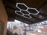 Підвісний Алюмінієвий LED світильник Сота 120W 1000x800x60м, фото 7