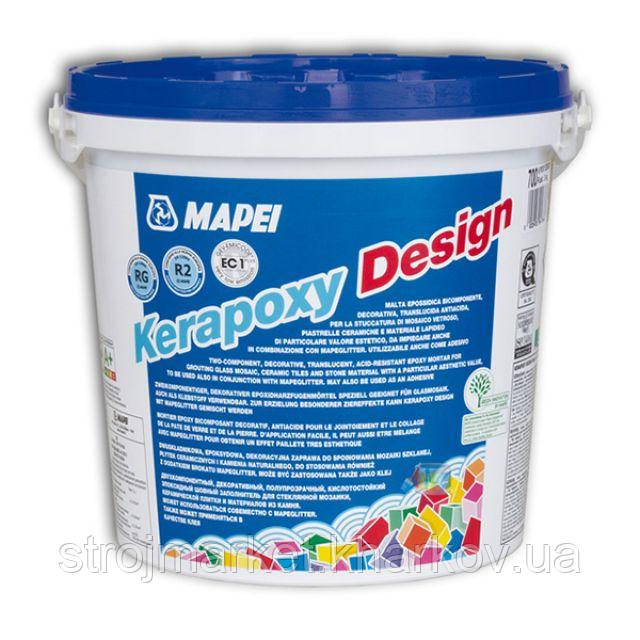 Епоксидна двокомпонентна затирка Kerapoxy Design TM MAPEI 3кг (Італія)