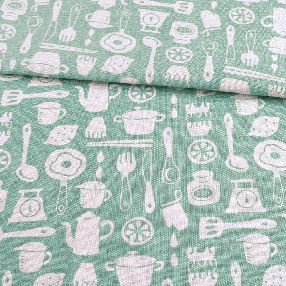 Деко-льон зелений світлий, кухонний посуд, ш.153