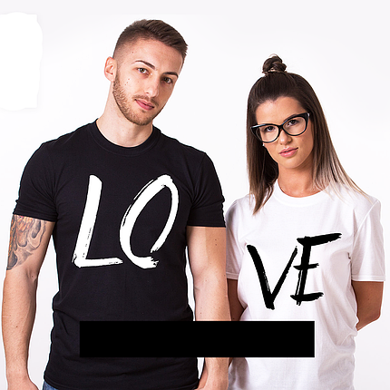 Футболки для пари "LOVE", фото 2