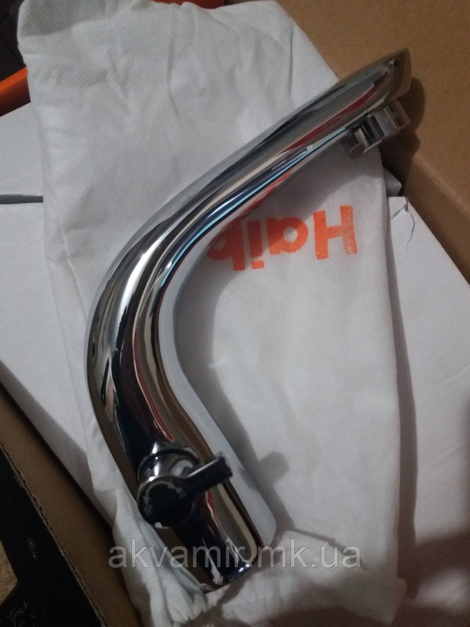 Змішувач на борт ванни Haiba Hansberg врізний (хром) 3-позиційний, фото 1