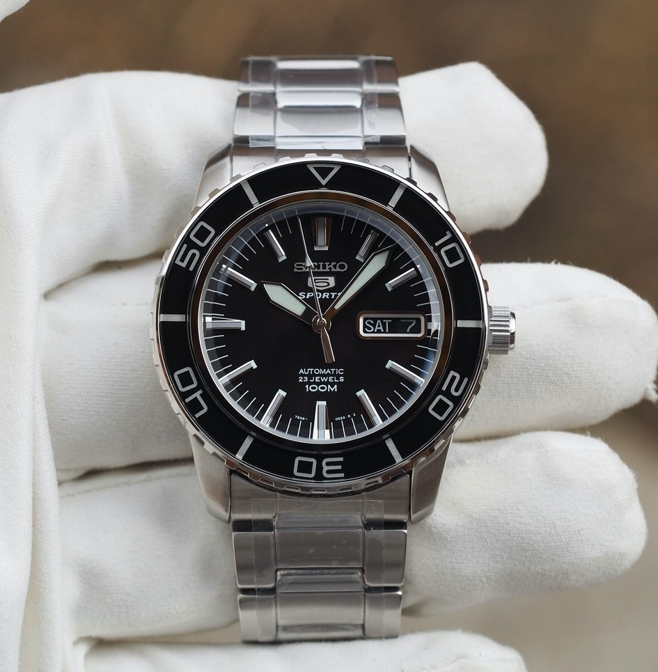 Годинник Seiko 5 SNZH55K1 Automatic Black Dial