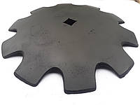 Диск борони ЛДГ 10 пелюстків / гладкий ф450мм, квадрат 29,31 мм ф33мм s-5мм (ст30Mnb5) до лущильників, фото 9