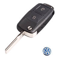 Корпус выкидного ключа 2 кнопки с жалом VW/Skoda/Seat (Логотип VW)