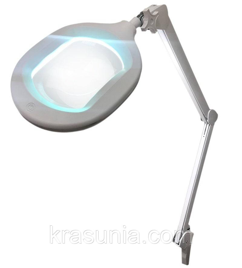 Лампа-лупа 6029 LED-5, з регулюванням яскравості, "холодний світ", 5/10W