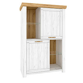 Буфет C 2Д у вітальню Sudbury Дуб Крафт Білий / Дуб Крафт Золотий Blonski