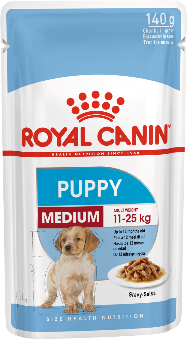 Паучі Royal Canin Medium Puppy 140 г (в пакованні 10 шт.)