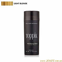 Пудра для волосся Toppik hair fibers кератинова пудра для об'єму кератиновый камуфляж лисини Light Blonde Світлий Блонд