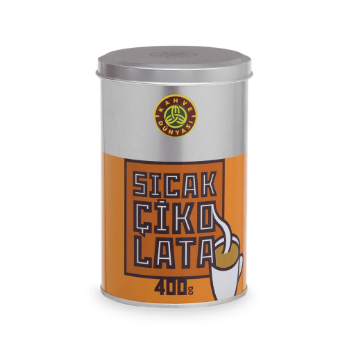 ПОМ'ЯТА БАНКА  Гарячий шоколад солодкий смачний густий турецький в банці заварний Kahve Dunyasi 400 грам