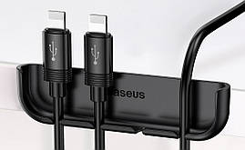 Тримач дротів Baseus для iPhone X/Xs Cable Fixing Magic Tool, Black (ACAPIPH58-A01)