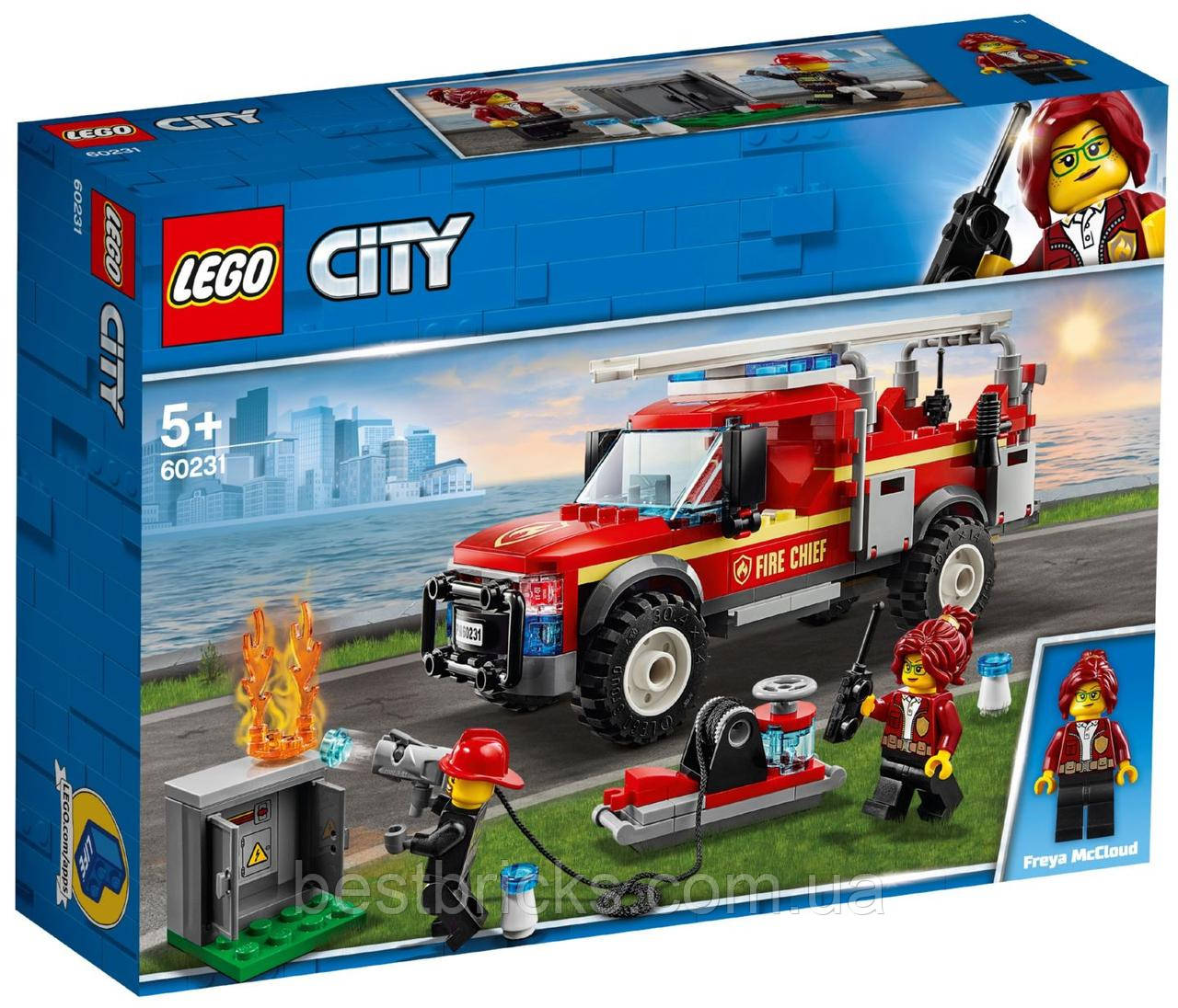 Lego City Грузовик начальника пожежної охорони 60231