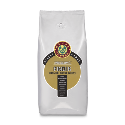 Фільтр каву в зернах з ароматизатором фундук натуральний Kahve Dunyasi Арабіка 100%