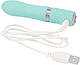 Міні вібратор з кристалом swarovski Flirty Teal, фото 4