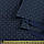 Коттон сорочковий синій темний в дрібний малюнок, ш.145, фото 2