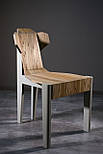 Дизайнерський стілець із натурального дерева, фото 2