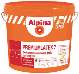 Alpina Expert Premiumlatex 7 — особливо стійка латексна фарба для інтер'єрів