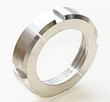 Гайка шлицевая (натискна) DIN AISI304 DN65, фото 2