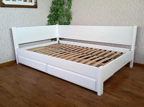 Кутове дерев'яне ліжко Шанталь