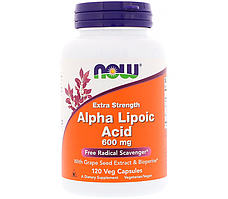 Alpha Lipoic Acid 600 мг NOW, 120 капсул