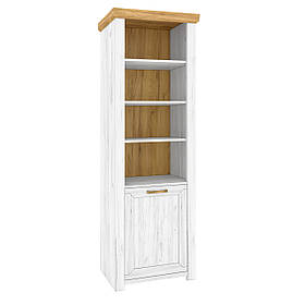 Пенал R 1Д у вітальню Sudbury Дуб Крафт Білий / Дуб Крафт Золотий Blonski