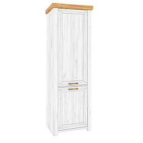 Пенал V 2Д у вітальню Sudbury Дуб Крафт Білий / Дуб Крафт Золотий Blonski