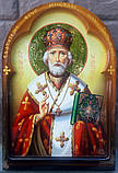 Ікона Святого Миколая Чудотворця писана 35*24 см, фото 3