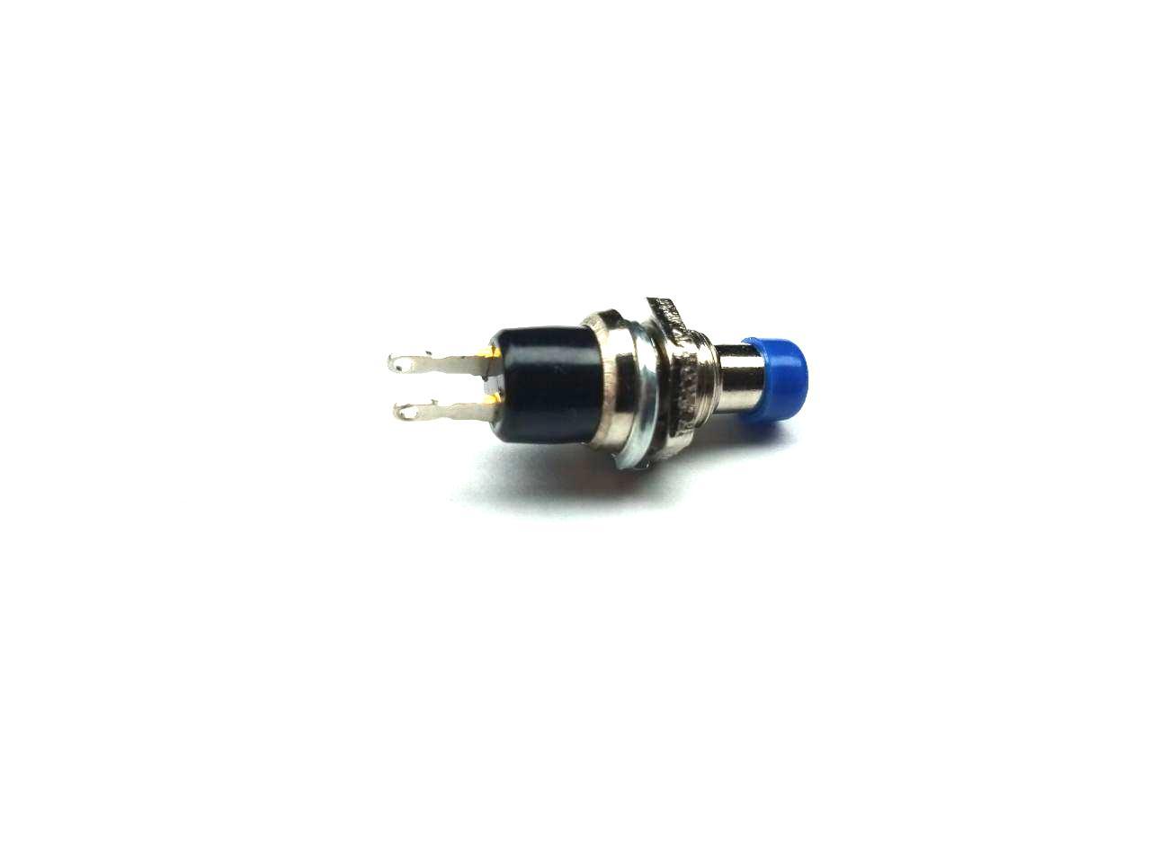 Концевой выключатель, круглая, PBS-10C-2 ON-(OFF), 2pin, 1А 250V, синий, small - фото 2 - id-p971780271