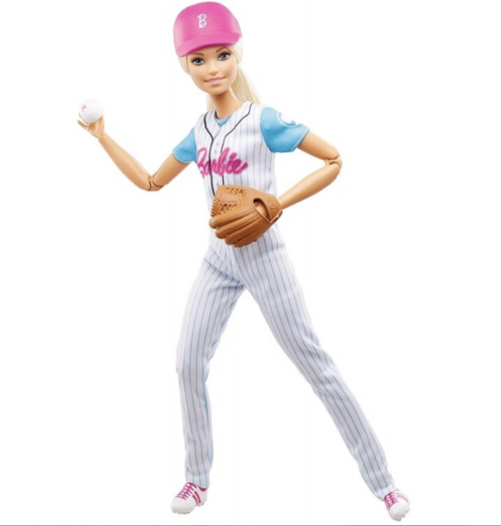 Лялька Барбі Бейсболістка Безмежні Рухи Barbie Made to Move Baseball Player Doll