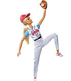 Лялька Барбі Бейсболістка Безмежні Рухи Barbie Made to Move Baseball Player Doll, фото 3