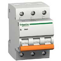 Автомат ВА63 3р 25A C Schneider Electric серія Домовик