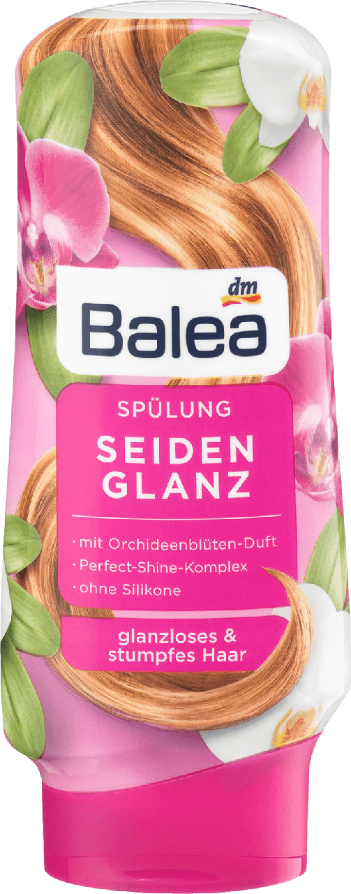 Бальзам - кондиціонер для сухого і пошкодженого волосся Balea Seidenglanz 300 мл