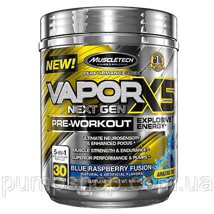 Передтренувальний комплекс MUSCLETECH Vapor X5 Next Gen 30 порц., фото 1