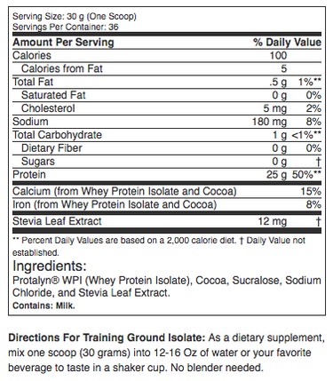 Протеин изолят EFX Sports Training Ground Protein Isolate 1089 г, фото 3