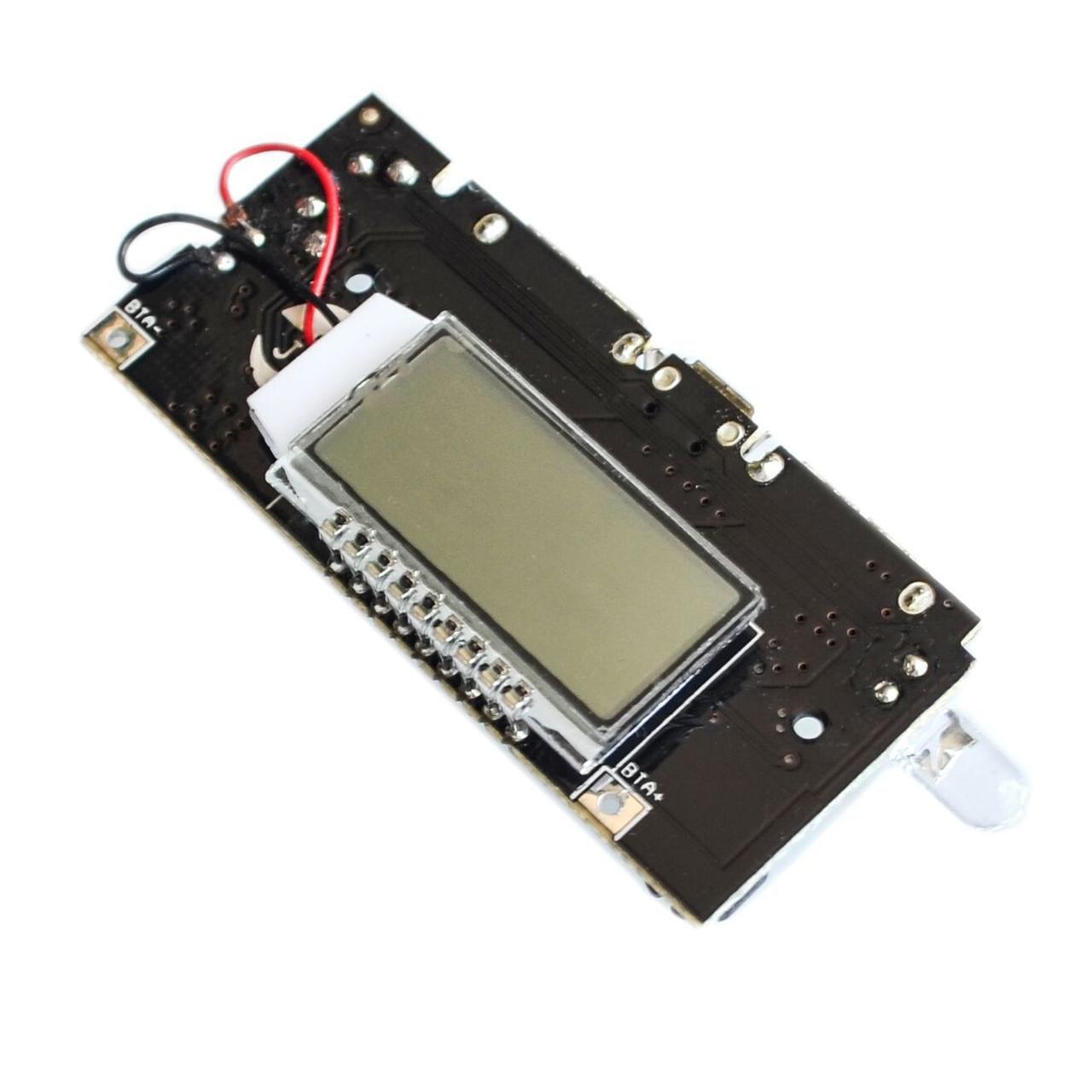 Модуль PowerBank з LCD дисплеєм, 2 x USB 5В, 2А