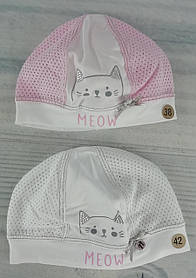 Шапочка для дівчаток Котик Nikola Польща