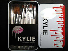 KYLIE Пензлики для макіяжу Make-up brush set білий 12шт ART-4022 (160 шт)