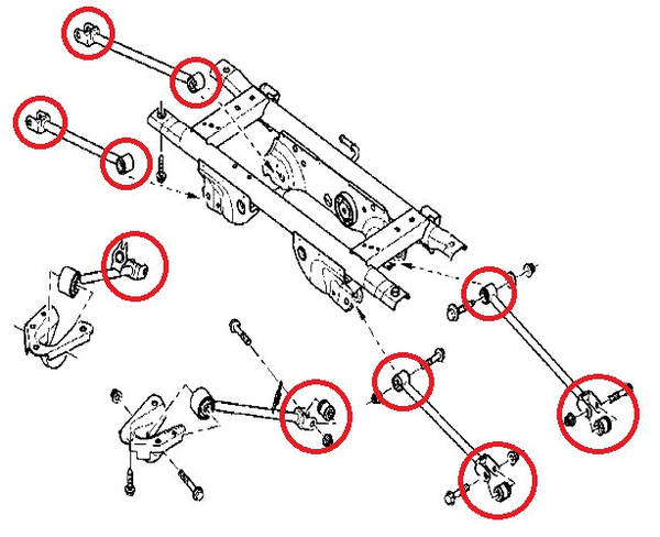Купить Сайлентблоки Задней Подвески Рено Дастер