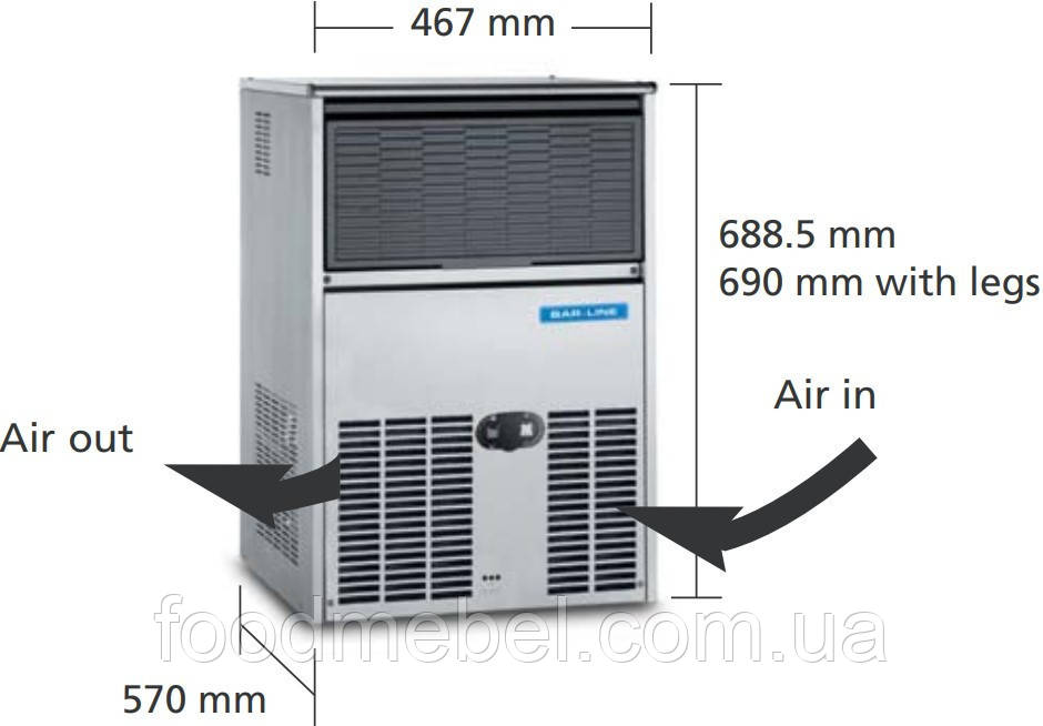 Льодогенератор Bar Line 6022 AS Італія, фото 1