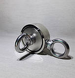 Пошуковий магніт у металевому корпусі двосторонній F120=67мм 150 кг, фото 2