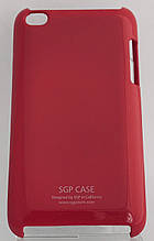 Чохол-накладка для iPod Touch 4, SGP, глянсовий пластик, малиновий /case/кейс /айпод